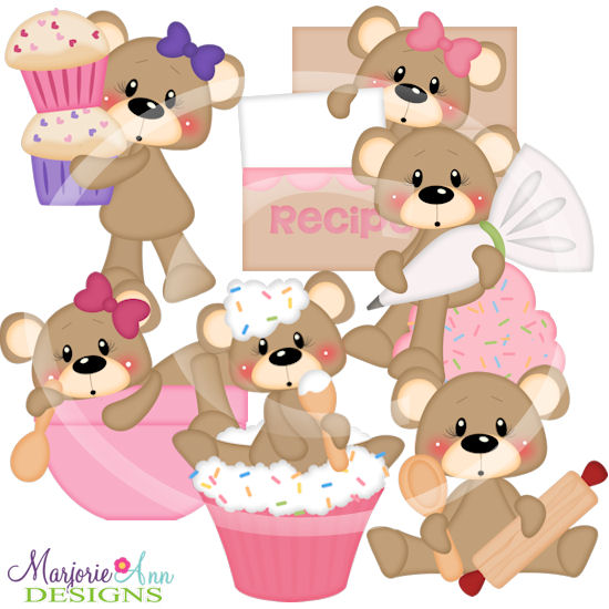 Franklin & Frannie Baked With Love SVG Cutting Files + Clipart - Click Image to Close